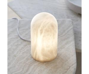 Beacon Lighting Beacon table lamp Panton, alabaster stone white, height 17.5 cm