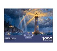 Beacon of Hope Wooden Jigsaw Puzzle Waterproof 1000 Piece Puzzles for Adults Fun Challenging Games
