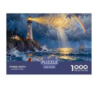 Beacon of Hope Wooden Jigsaw Puzzle Waterproof 1000 Piece Puzzles for Adults Fun Home Decoration