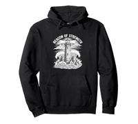 Beacon Of Strength Nautical Lighthouse Coastal Power Pullover Hoodie