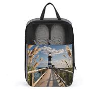 Beacon Shoe Bag Travel Shoe Organizer Water-Resistant Shoe Pouch with Zipper Sneaker Dust Bag, gray, One Size, Modern