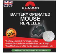 BEACON Battery Operated Mouse Repeller - Ultrasound Technology - Repels Mice - Ideal for Homes and Storage Spaces - Simple to Use - 1 Unit