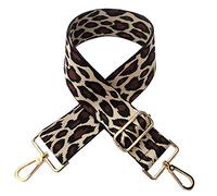 Beacone Wide Leopard Purse Strap Replacement Adjustable Crossbody Shoulder Bag Handbag Strap Belt, C-beige, One Size