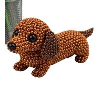 Bead Animal Craft Set, Cute Funny Portable Handmade Play Set, Bead Key Ring Craft Set, for Children and Beginners, Indoors, Classroom, Bedroom, Living Room, Home, Indoor