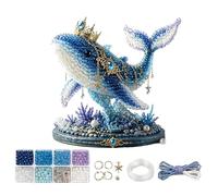 Bead Animals - Realistic 3D Sea Theme Charms, Miniature Glass Seed Bead Creatures, Handmade Tiny Aquatic Figurine Keychain Pendants | Small Decorative Wire Threaded Craft Accessories for Holiday