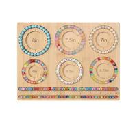 Bead Board, Wooden Jewelry Beading Tray DIY Jewelry Measurement Design Tool for Bracelet Necklace Making