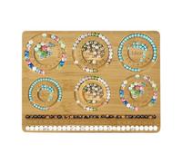 Bead Boards for Jewelry Making, Bracelet Bead Board, Jewelry Beads Board Tray, Wooden Bracelet Bead Board for Bracelet, Jewelry Making, Weaving Tool Accessories Plate Design Table Size