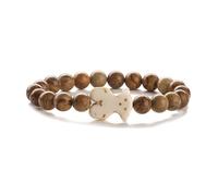 Bead Bracelets for Womens,8Mm Natural Gemstone Stone Crystal Teddy Bear Relief Reiki Yoga Beaded Braide Stretch Bracelets,Energy Jewellery for Women Men Picture