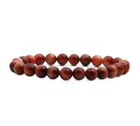 Bead Bracelets for Womens,Light Luxury 8Mm Natural Gemstone Stone Crystal Tiger'S Eye Relief Reiki Yoga Beaded Stretch Bracelets,Energy Jewellery for Women Men Orange-Red Tiger Eye