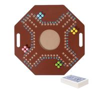 Bead Chess Board - 29.8x29.8cm Folding Wooden Strategy Board | Arabic Poker Wooden Game Set, Table Top Strategy Game, Travel B́oard Games, Mind Toys For Kids Ages 3+, Educational Toys, Logic Ģame