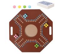 Bead Chess Board - Folding Wooden Strategy, Travel Board Game, Logic Mind Toys, Responsive Educational Learning Game, Interactive Kids Toy, Best for Ages 3 Plus Play Fun 11.73x11.73 Inches