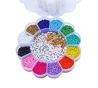 Bead Craft Kit Set Beads for Jewelry Making Glass Acrylic Letter Elastic String & Bead Assortments