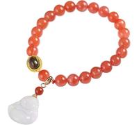 Bead, Crystal Lucky Charm Balance Natural Emerald Southern Red Agate Wealth Amulet Attract Prosperity Love Luck Money