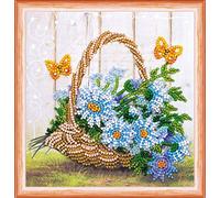Bead Encrusted Decorative Summer Bouquet Design Embroidery Kit