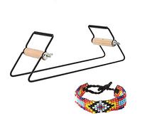 Bead loom, weaving beading loom kit, pearl looms, stainless steel hand jewellery loom, jewellery knitting machine, loom kit, for braided necklaces, bracelets, DIY crafts, jewellery making