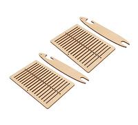 Bead Looms Kit Potholder Loomss for Weaving Looms Loops DIY Making Educational Interesting Weavings Looms with Stick for Kids Adult and Beginners Handcraft 2 Sets