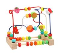 Bead Maze Activity, Wooden Roller Coaster Roller Toy, Reusable Educational Toys with Cartoon Designs, Educational and Early Childhood Toys for Preschoolers (Regular)