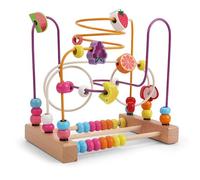 Bead Maze Activity, Wooden Roller Coaster Roller Toy, Reusable Educational Toys with Cartoon Designs, Educational and Early Childhood Toys for Preschoolers (Advanced)
