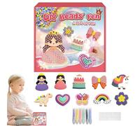 Bead Painting Kit with Stickers | Cartoon Crafts Beads Painting Stickers,Safe and Harmless Decorative Paintings for Decorating Suitcases, Picture Frames, Notebooks, Bags