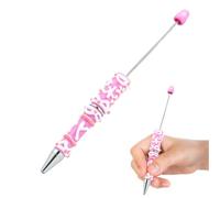 Bead Pen, Ball-shaped Pen with Beads, Jewellery Making Accessories and School Stationery for Teachers, Students, Crafts, Drawing, Notes, Journaling, Classrooms and
