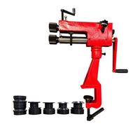 Bead Roller Machine, 7'' Steel Rotary Bender with 6 Pcs Dies Kit, Manual Folding Tool for Sheet Metal Fabrication and Edging