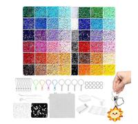 Bead Set - Melting Bead Kit, Handmade Fuse Activity | 367g Vibrant Flat Puzzle Making Supplies Creative Art Educational Project Pack for Birthday Celebrations Parties