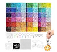 Bead Set - Melting Bead Kit, Handmade Fuse Activity | 367g Vibrant Flat Puzzle Making Supplies Creative Art Educational Project Pack for Birthday Celebrations Parties