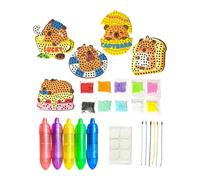Bead Sets,Funny Art Supplies Dotting Toy - Capybara Bead Crafts for Charm Making | for Keychain Making Home School Party Class Birthday Play Education