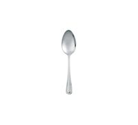 Bead Stainless Steel Cutlery Set - Pack of 12 - Parish Pattern Silverware, 18/0 Stainless Steel, Beaded Border Solid Handle Design, Durable Tableware for Home & Commercial Use - Bead Dessert Spoon