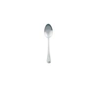 Bead Stainless Steel Cutlery Set - Pack of 12 - Parish Pattern Silverware, 18/0 Stainless Steel, Beaded Border Solid Handle Design, Durable Tableware for Home & Commercial Use - Bead Teaspoon