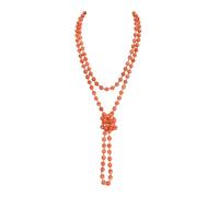 Bead Strand Versatile 60" Long Wrap Necklace - Handmade Knotted Multi Layer Sparkly Crystal, Semi Precious Natural Stone, Lava, Glass Faux Pearl, Natural Stones, No Gemstone