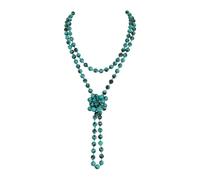 Bead Strand Versatile 60" Long Wrap Necklace - Handmade Knotted Multi Layer Sparkly Crystal, Semi Precious Natural Stone, Lava, Glass Faux Pearl, Natural Stones, No Gemstone