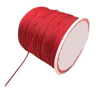 Bead Thread 10Meters/lot 0.8/1.0mm Red Nylon Cord Bracelet Braided String DIY Tassels(1.0mm(10meters))