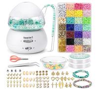 Beadact Electric Bead Spinner, Battery-Powered With 4620 PCS Clay Beads for Jewelry Making, Time-Saving for Bracelets Necklace Making