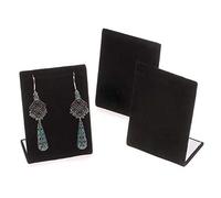 Beadaholique Jewelry Display, Velvet,Wood,Metal, Black