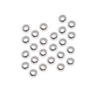 Beadaholique Seamless Round Beads, 2mm, Sterling Silver