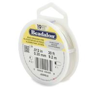 Beadalon 0.3 mm Diameter 9.2 m Reel 19 Strand Wire, Silver Colour