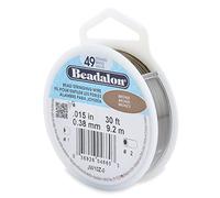 Beadalon 0.38 mm Diameter 9.2 m Reel 49 Strand Wire, Bronze