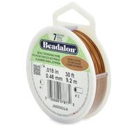 Beadalon 0.46 mm 9.2 m Reel 7 Strand Wire Diameter, Satin Copper