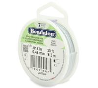 Beadalon 0.46 mm Diameter 9.2 m Reel 7 Strand Wire, White