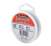 Beadalon 0.5 mm 25 m Elastcity, Satin Silver