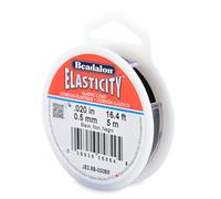 Beadalon 0.5 mm 5 m Elastcity, Black