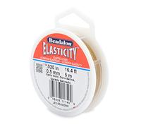 Beadalon 0.5 mm 5 m Elastcity, Satin Gold