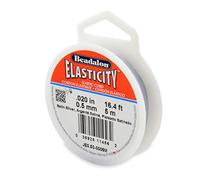 Beadalon 0.5 mm 5 m Elastcity, Satin Silver