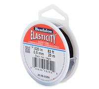 Beadalon 0.5mm 25 meter, Elasticity Black