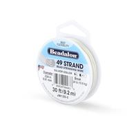 Beadalon 0.61 mm Diameter 9.2 m Reel 49 Strand Wire, Silver