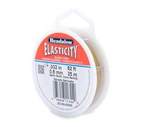 Beadalon 0.8 mm 25 m Elastcity, Satin Gold