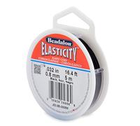 Beadalon 0.8 mm 5 m Elastcity, Black