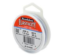Beadalon 1.0 mm 25 m Elastcity, Satin Silver