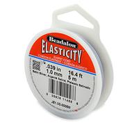 Beadalon 1.0 mm 5 m Elastcity, Satin Silver
